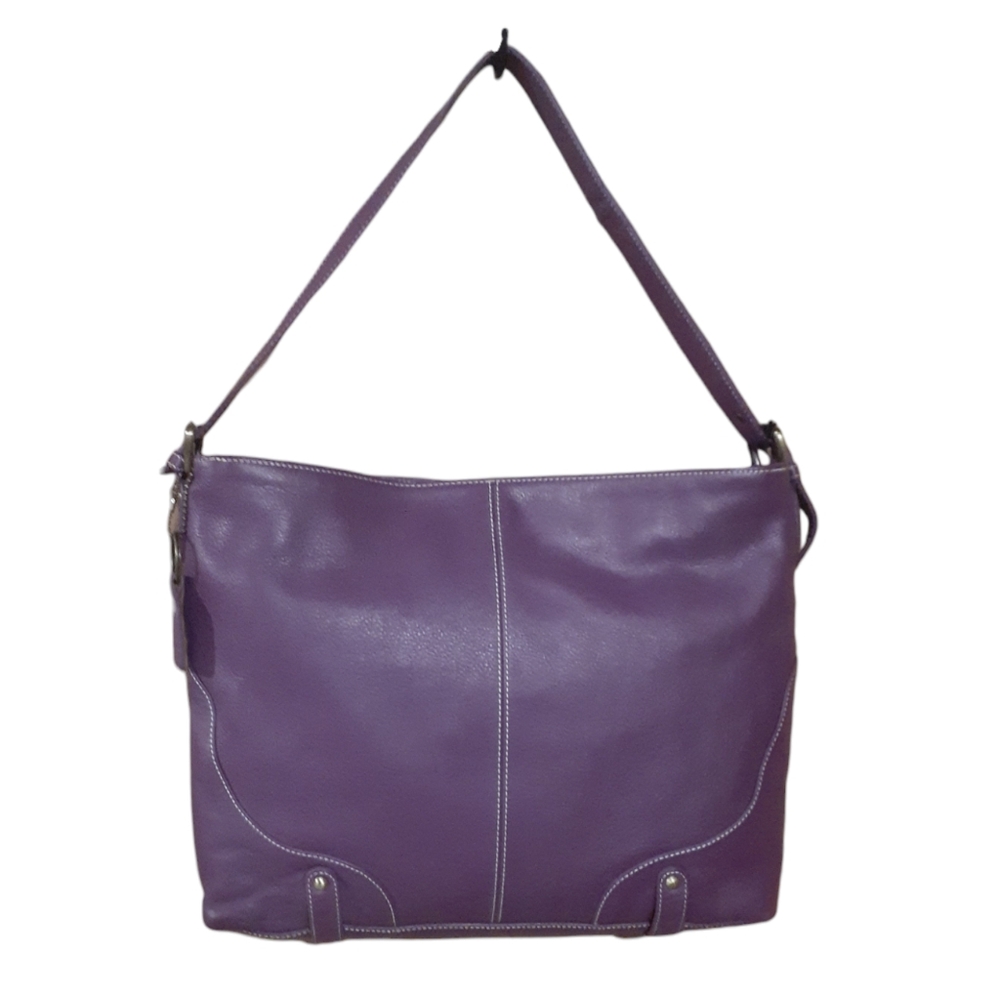 Soprano Shoulder Bag Leather Purple NWT